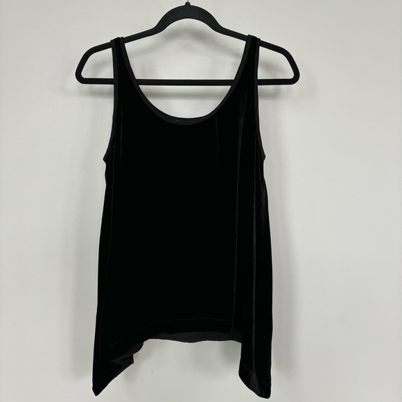 Eileen Fisher Black Velvet Tank Top Size S - Picture 1 of 6